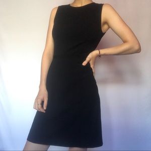 j crew black sheath dress